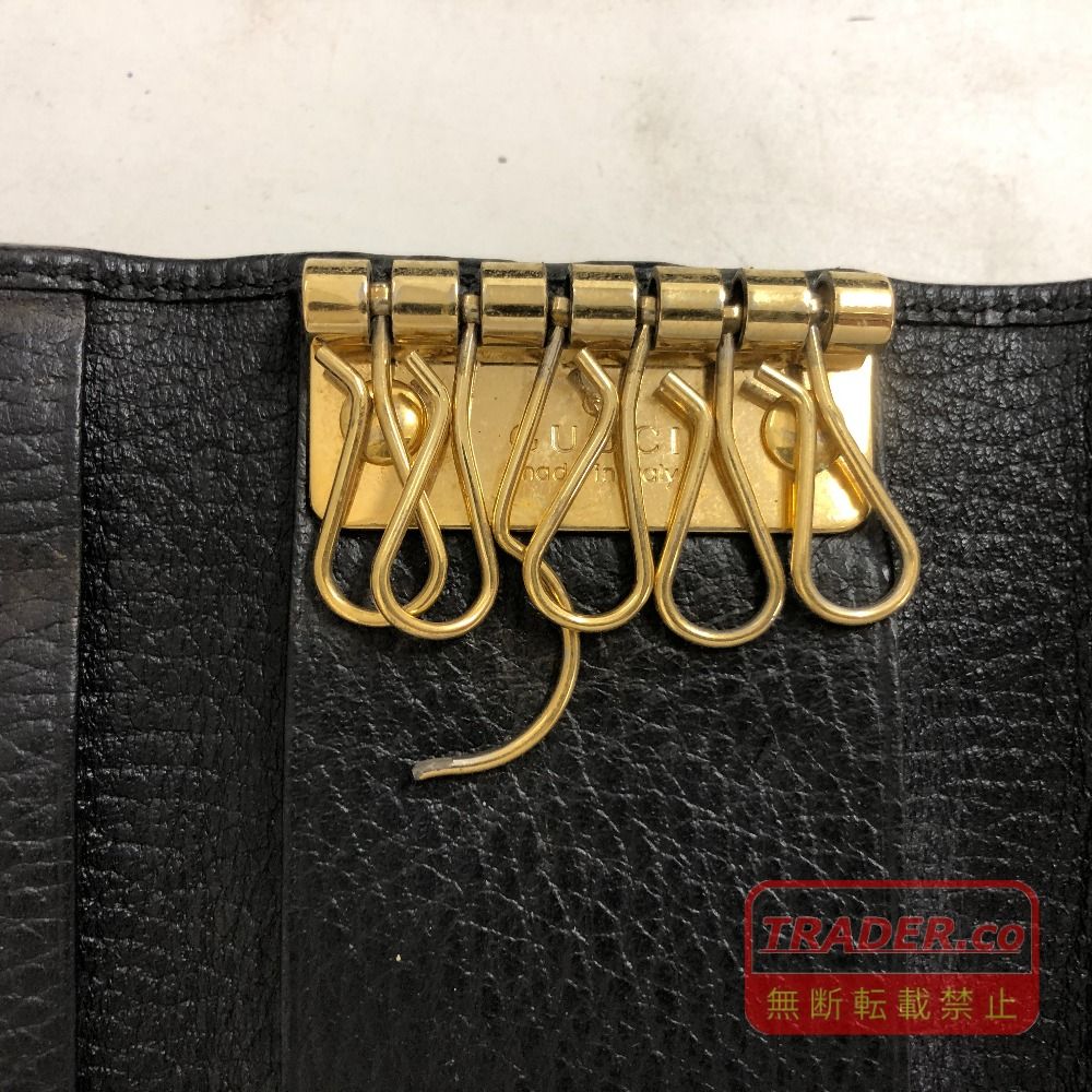 02w28274 グッチ GUCCI GGマーモント 6連キーケース ブラック