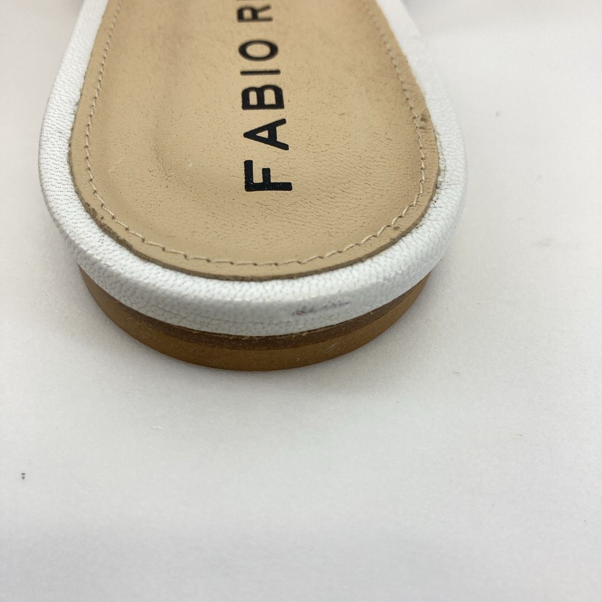 極美品 FABIO RUSCONI/ファビオルスコーニ サンダル ホワイト/白