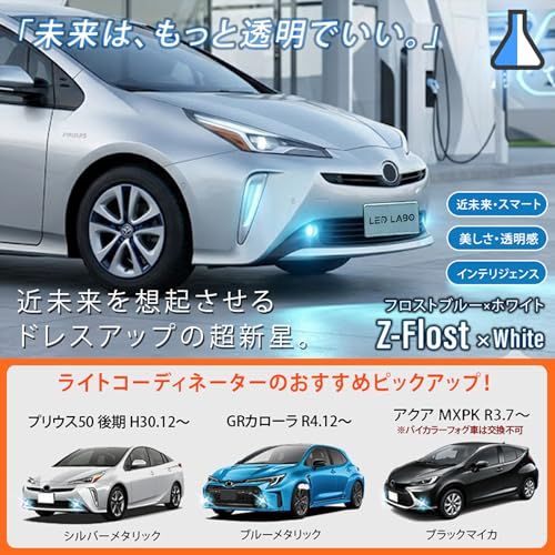 K◇L1B フォグランプ 爆光 11500lm アイスブルー 薄青 8000k ホワイト