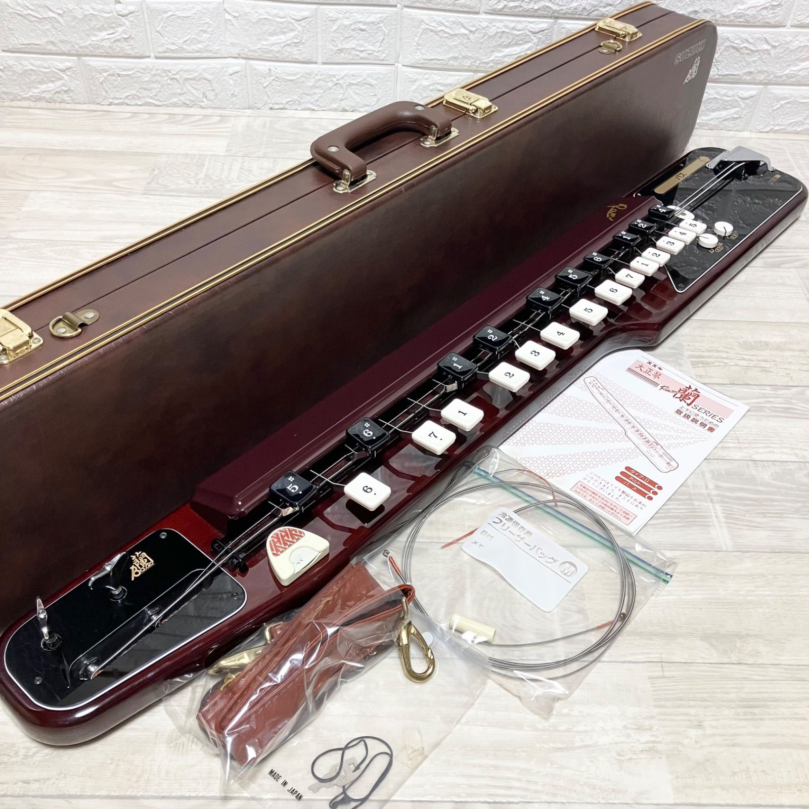 廃盤品 希少 美品】スズキ 電気大正琴 蘭 BASS バス 鈴木楽器 SUZUKI