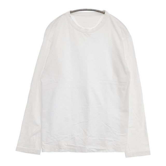 45R/45rpm サイズ3 コットン 長袖Tシャツ カットソー ロンT ホワイト 