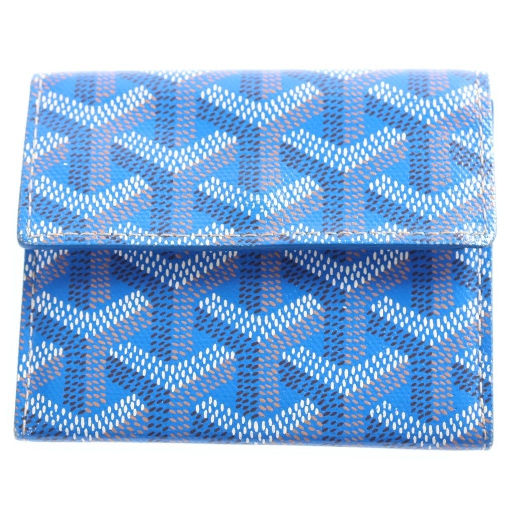 新品　ゴヤール　GOYARD ガブリエル　財布　コンパクトウォレット　ブルー GOYARD (ゴヤール) マリニー コンパクトウォレット 三つ折り財布