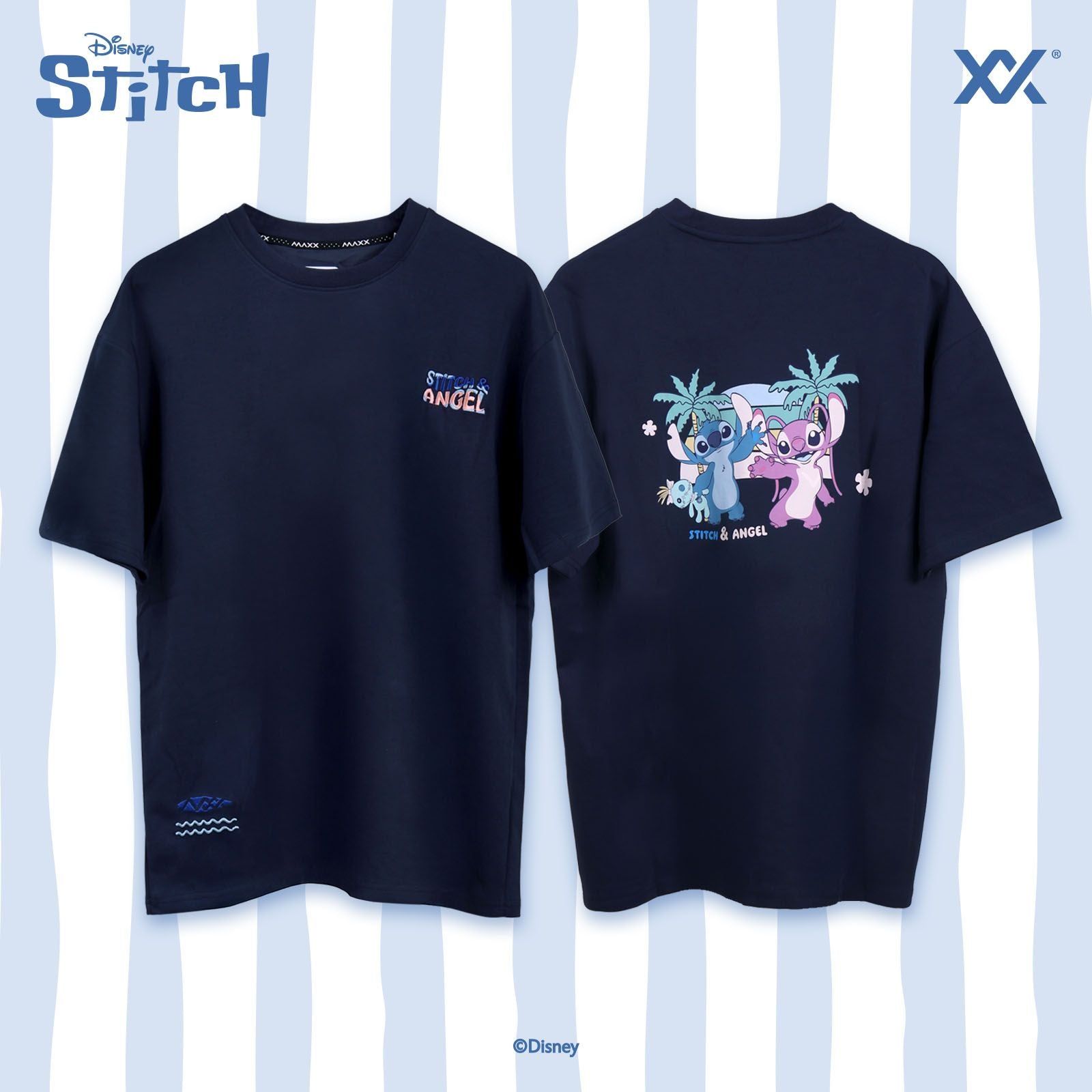 MAXX マックス ディズニー スティッチ オーバーサイズTシャツ MDOV01