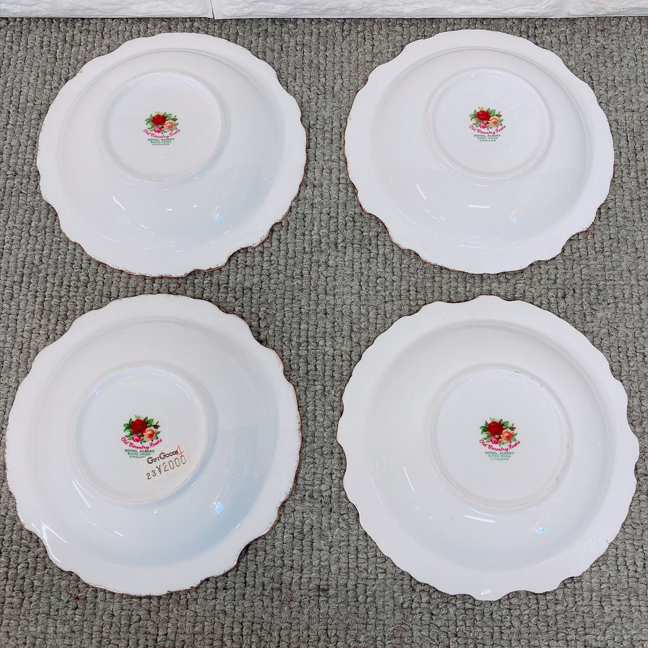 未使用 4枚セット ROYAL ALBERT ロイヤルアルバート Old Country Roses