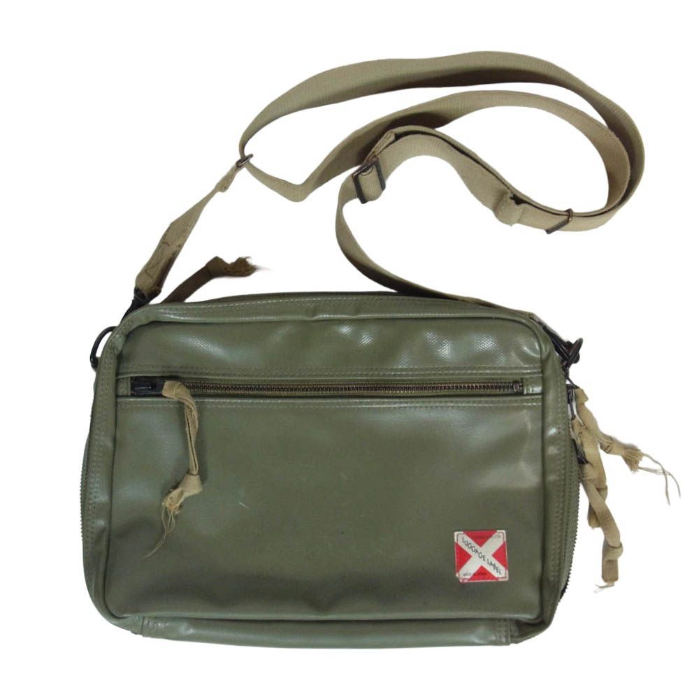 LUGGAGE LABEL ラゲッジレーベル ショルダーバッグ カーキ系【中古 