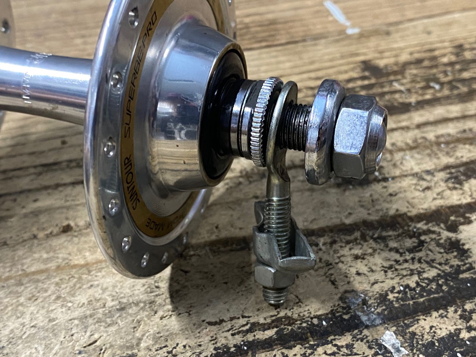 KI454 サンツアー SUNTOUR シュパーブプロ SUPERBE PRO 前後ハブ NJS