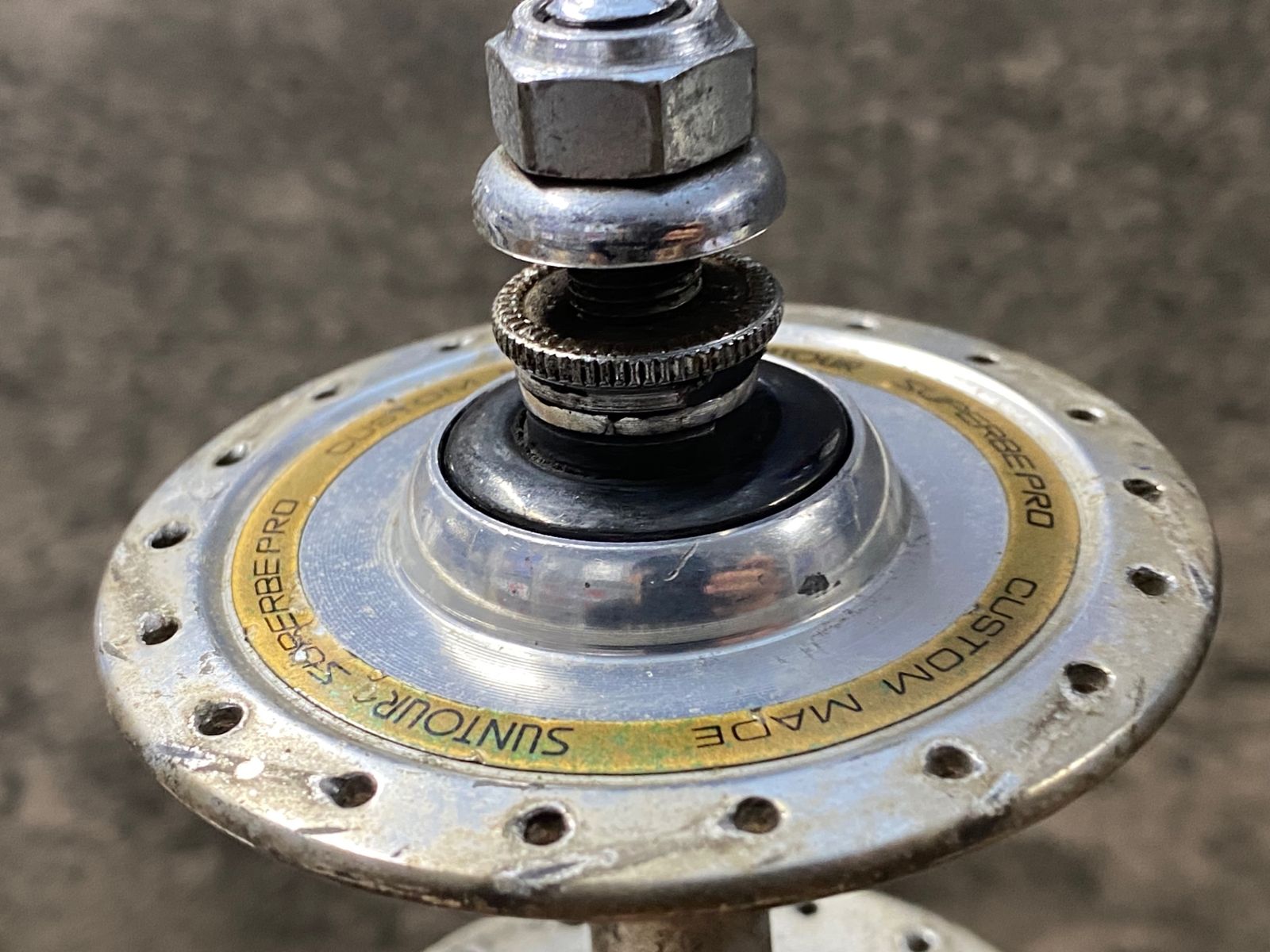 KI454 サンツアー SUNTOUR シュパーブプロ SUPERBE PRO 前後ハブ NJS