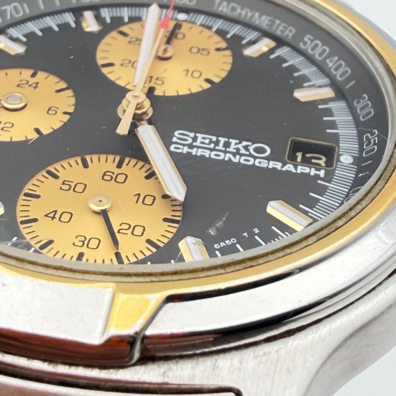 電池切れ 不動品】SEIKO 7T27-6A50 クロノグラフ 記念品 メンズ 腕時計
