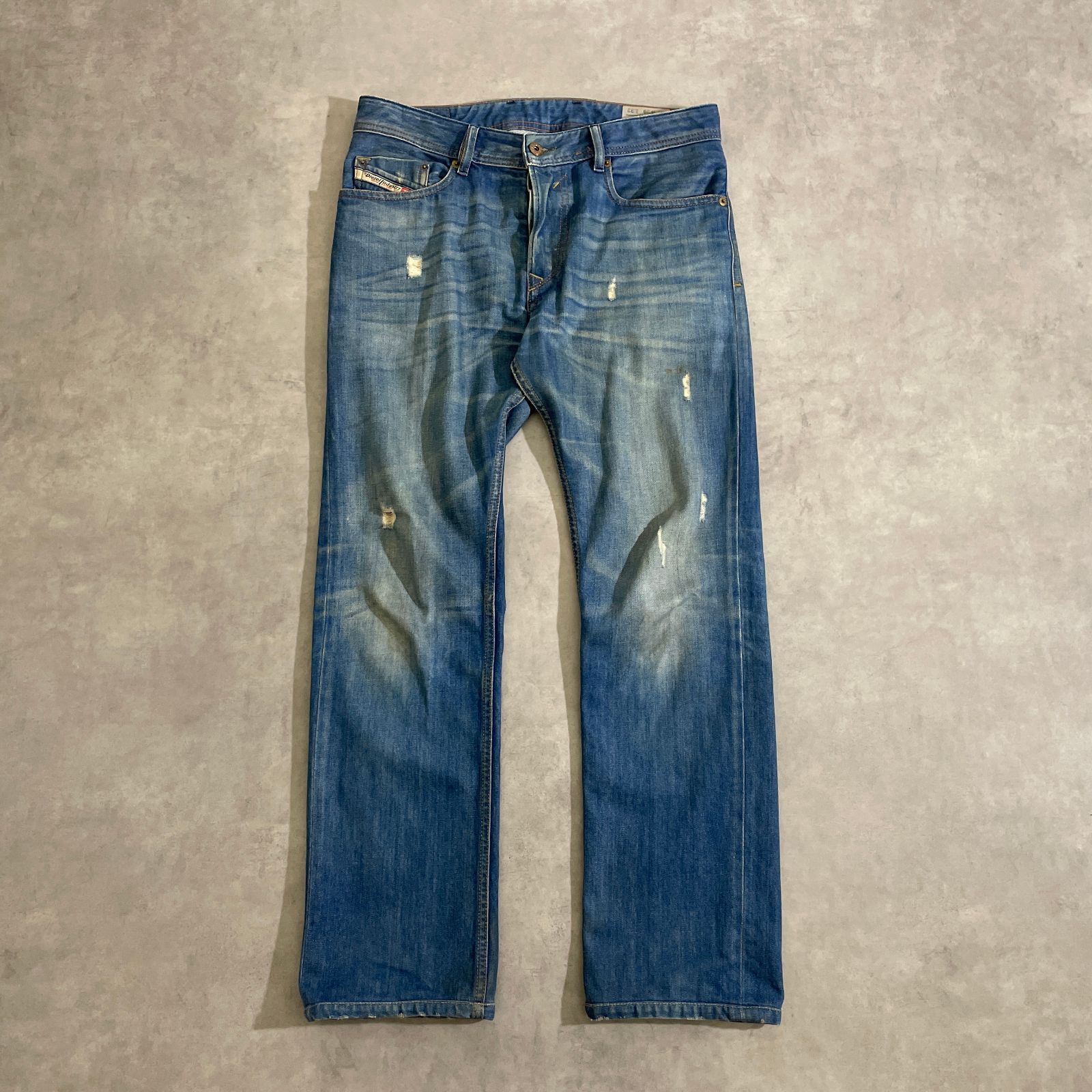 DIESEL WAYKEE ダメージ加工 ストレートジーンズ デニム ディーゼル
