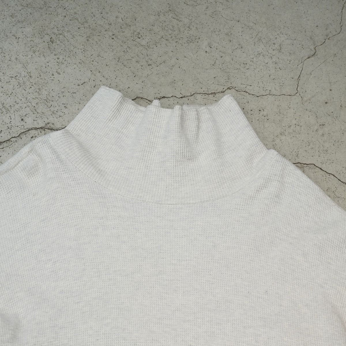 美品 ANCELLM アンセルム DAMAGE WAFFLE CREW HI-NECK LS T-SHIRT