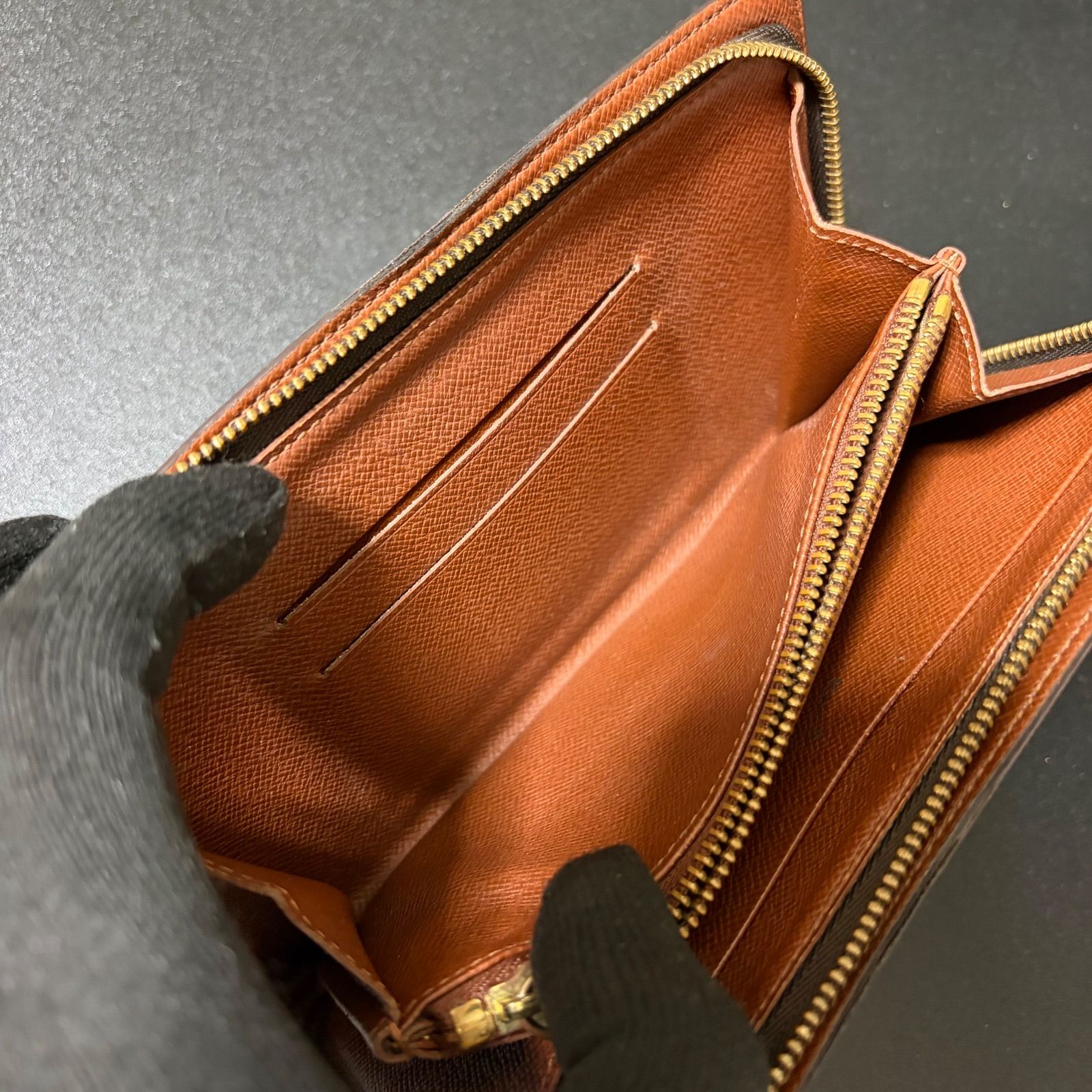 i75 ポルト モネ ジップ Louis Vuitton ルイ ヴィトン モノグラム 長