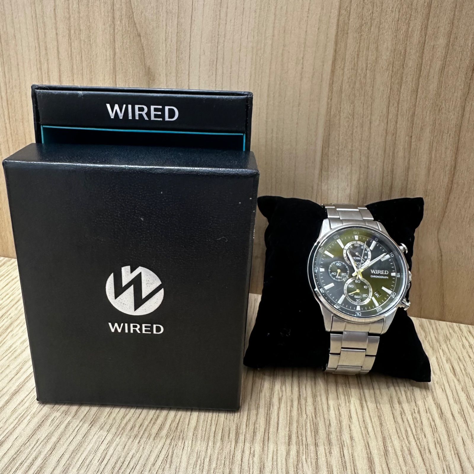 SEIKO WIRED セイコー ワイアード クロノグラフ メンズ腕時計 黒