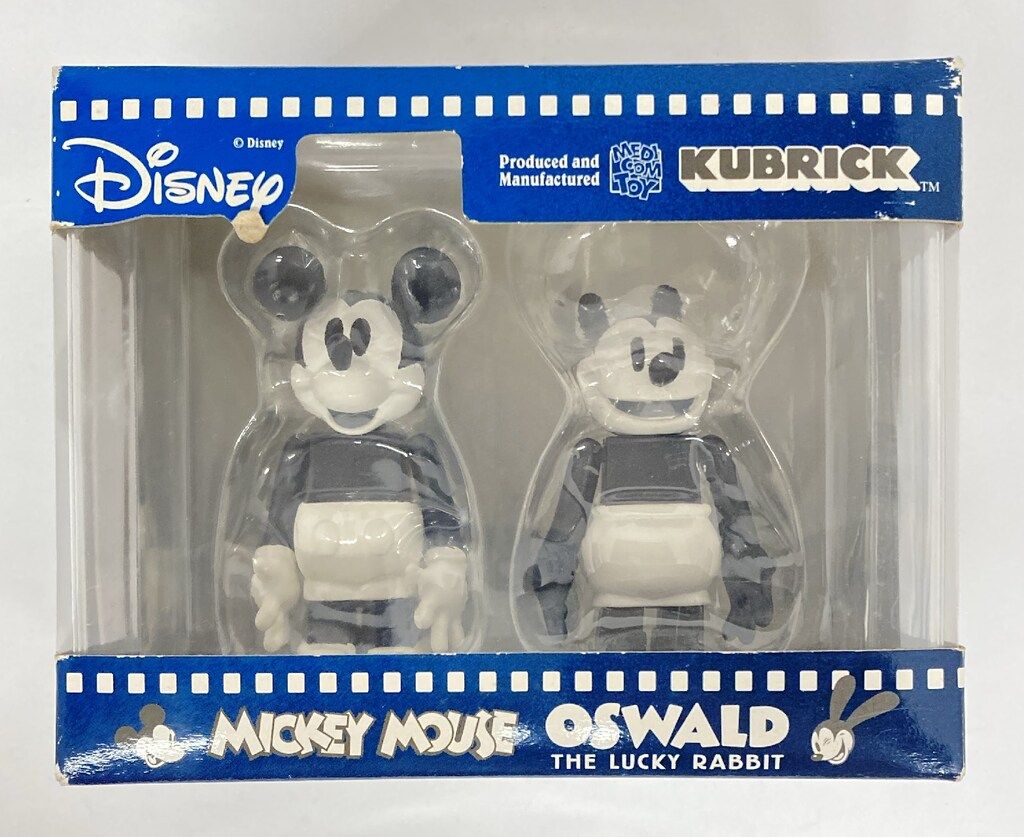 MEDICOMTOY×KOZIK×Disney ミッキー＋KUBRICK3体 MEDICOMTOY KUBRICK MICKEY MOUSE & OSWALD the Lucky Rabbit 100