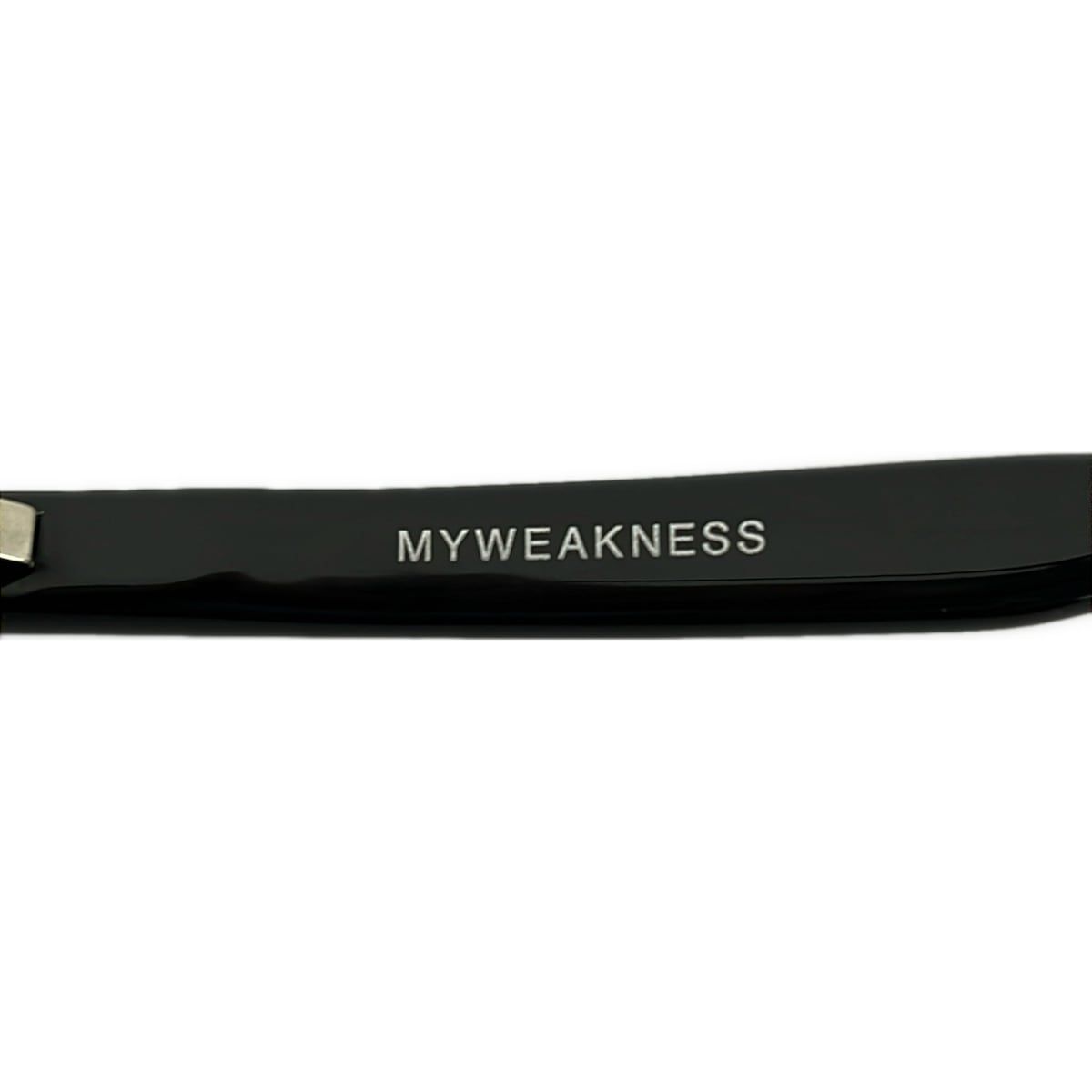 MY WEAKNESS(マイウィークネス) メガネ M.W.W GLASSES クリア×黒