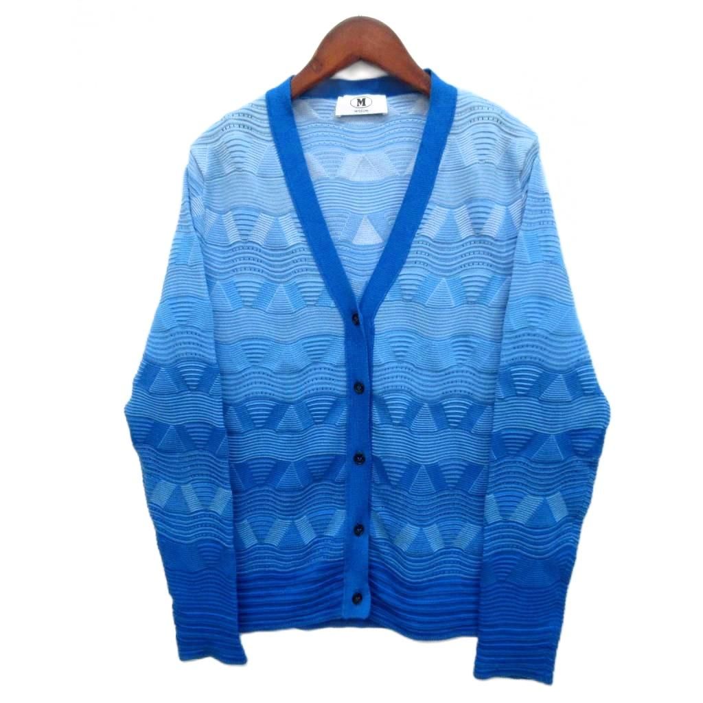 エムミッソーニ M MISSONI サマーニット ジグザグ ストライプ シアー