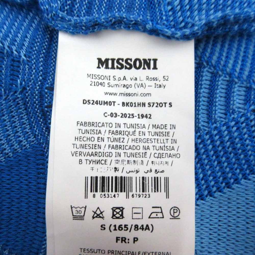 エムミッソーニ M MISSONI サマーニット ジグザグ ストライプ シアー
