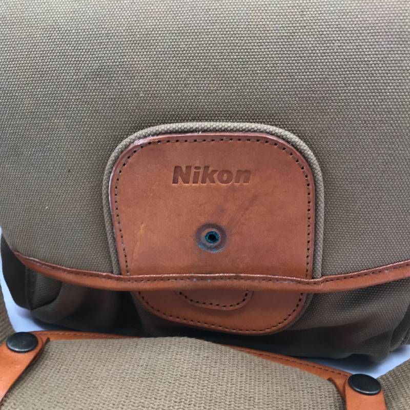 タ Nikon ニコン 純正 クラシック カメラバッグ キャンバス レザー