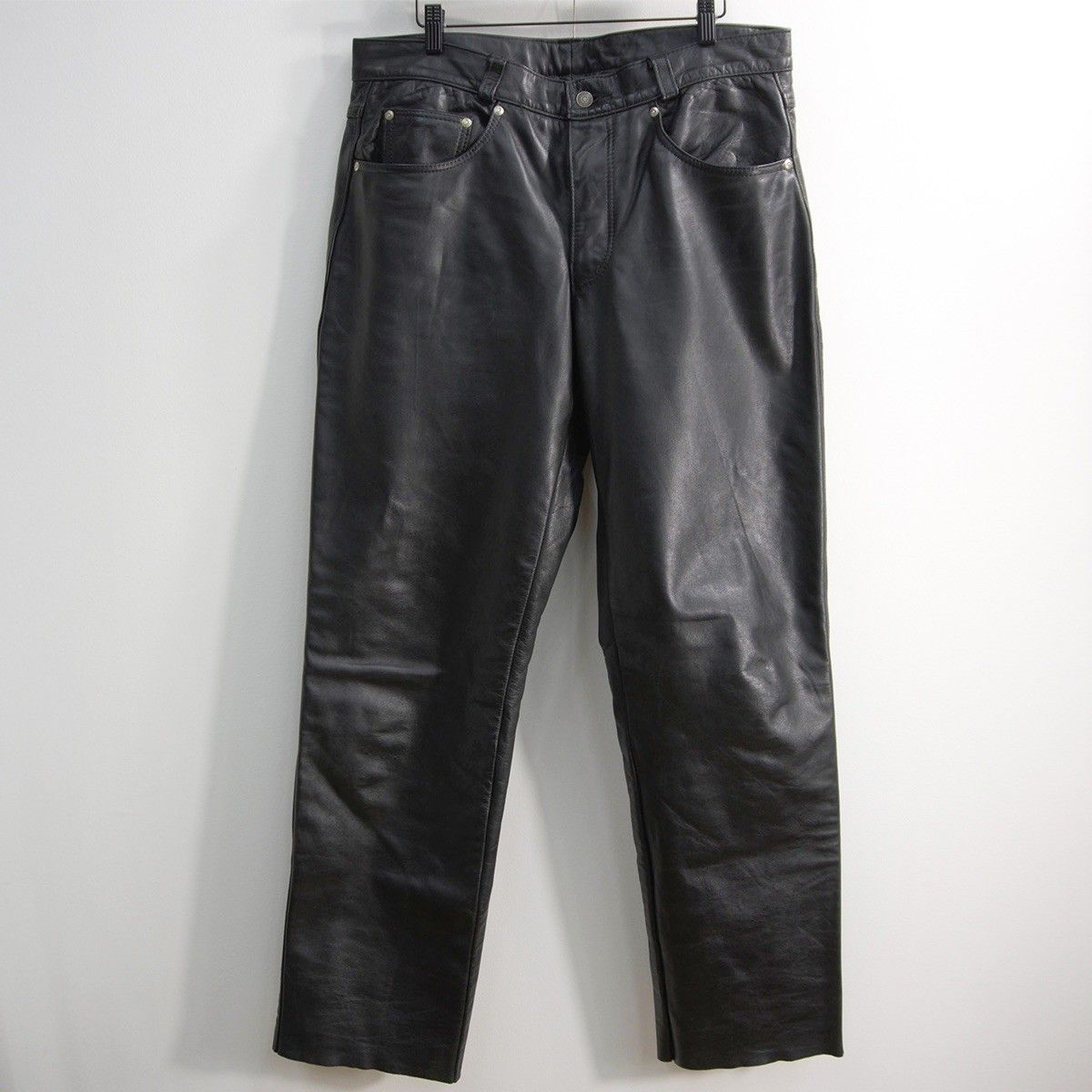 雰囲気抜群】SCHOTT【レザーパンツ】36 ブラック USA製 ショット