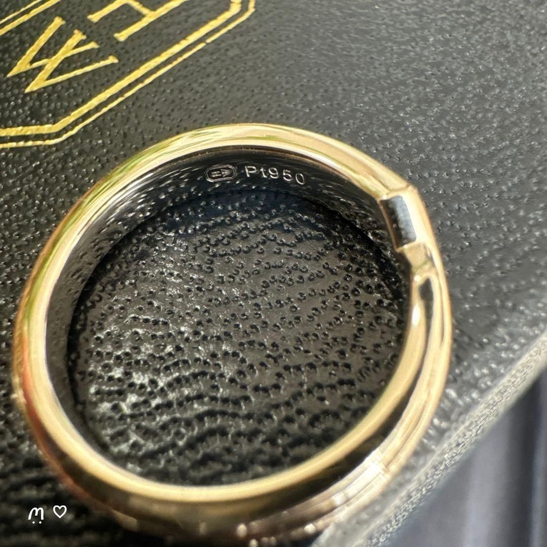 HARRY WINSTONハリーウィンストン トリストツーロウバンドリング 7号