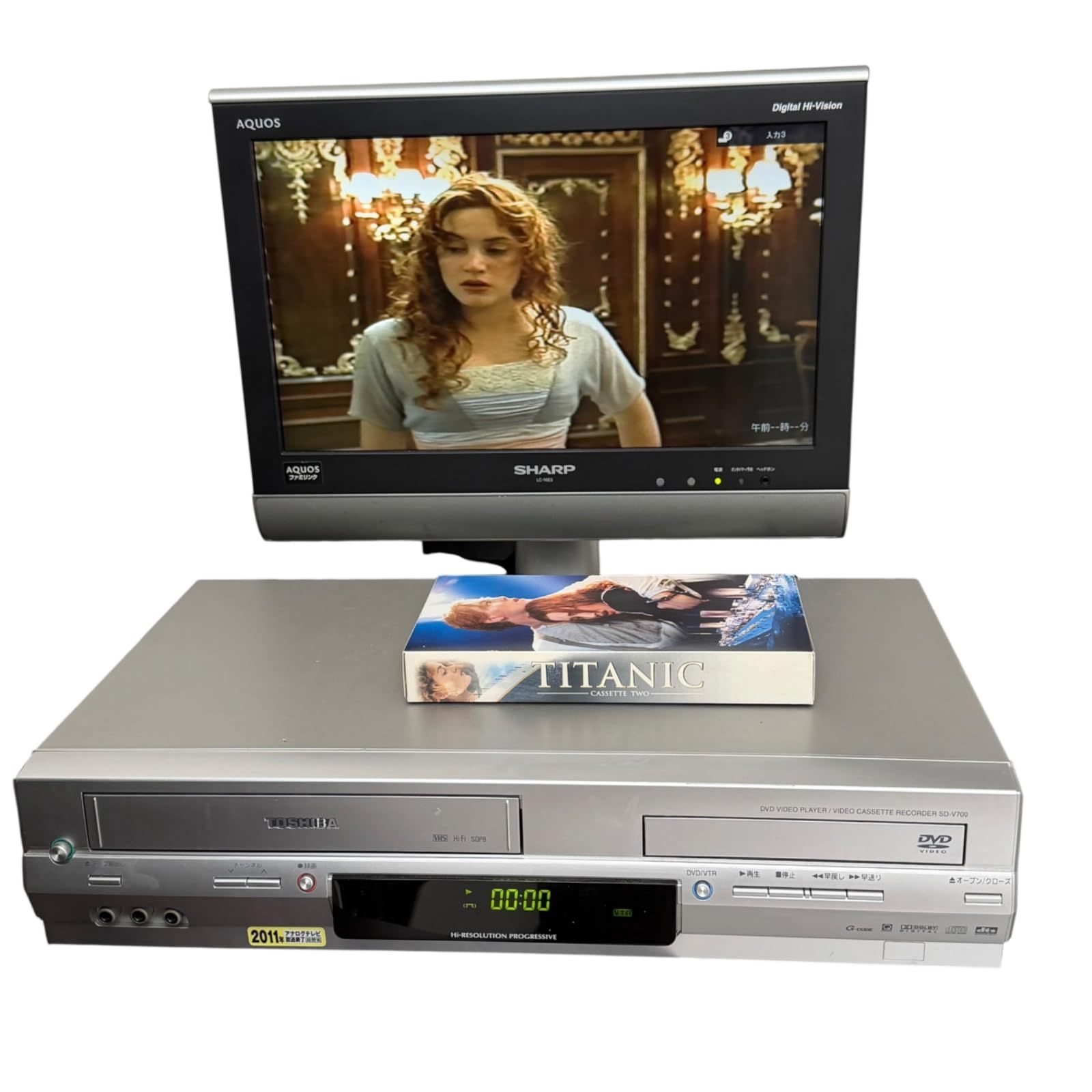 30日返金保証】TOSHIBA SD-V700 VHSビデオデッキ一体型DVDプレーヤー