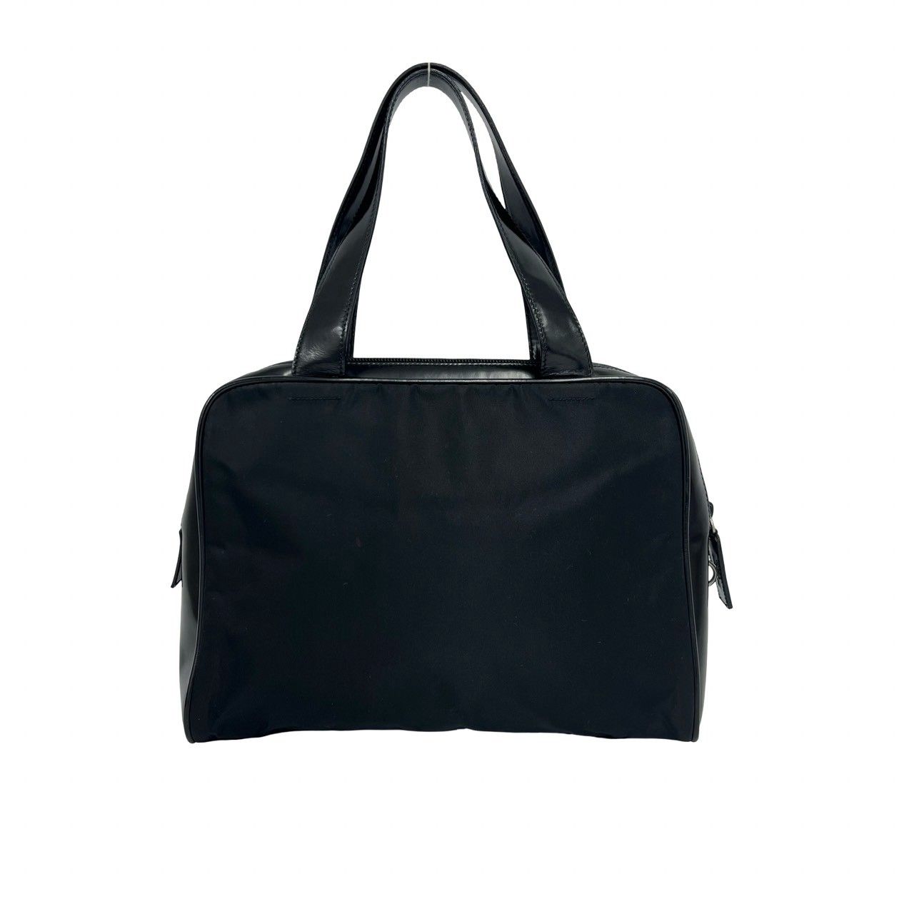 極 美品 鍵付き PRADA プラダ 三角 ロゴ 金具 テスート ポコノ