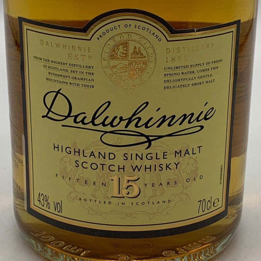 ダルウィニー 15年 700ml 43% Dalwhinnie【L0】 - メルカリ