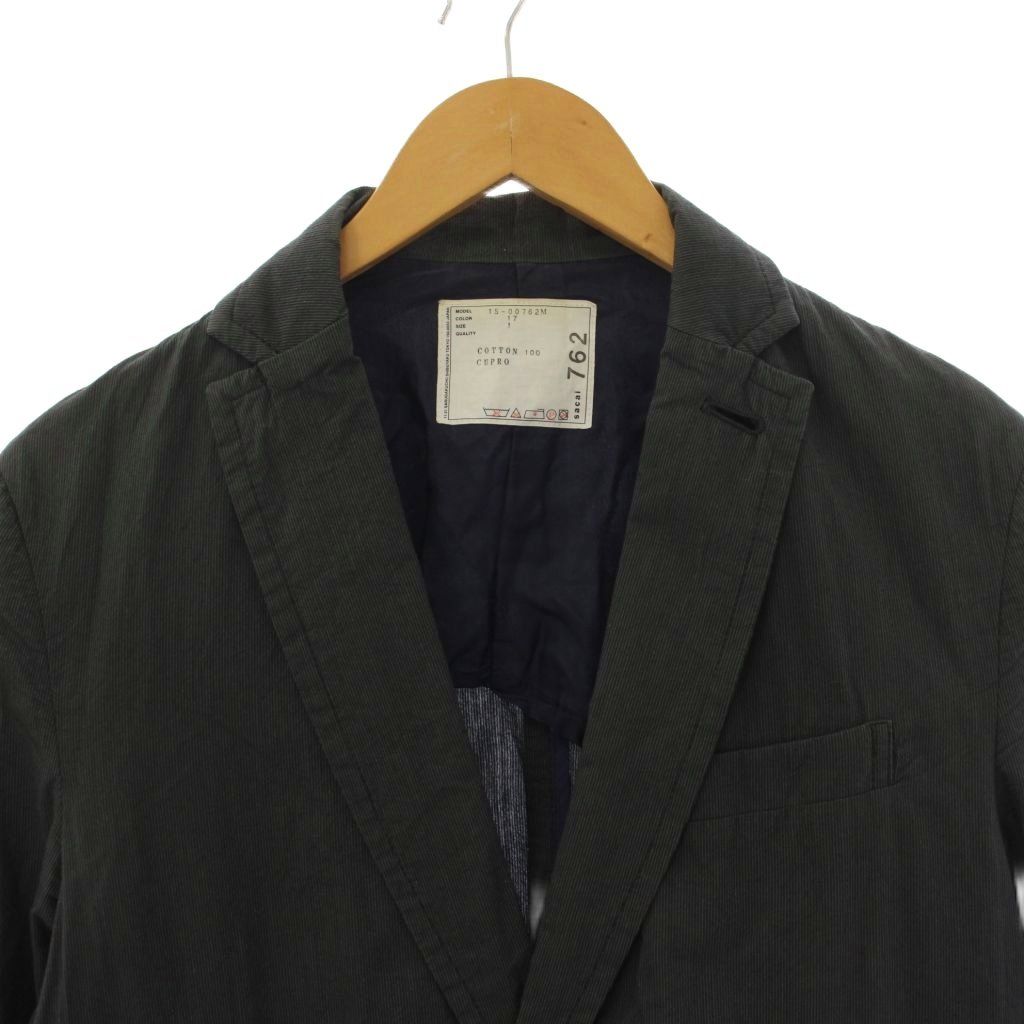 サカイ sacai チェスターコート ロング ストライプ柄 1 黒 15-00762M