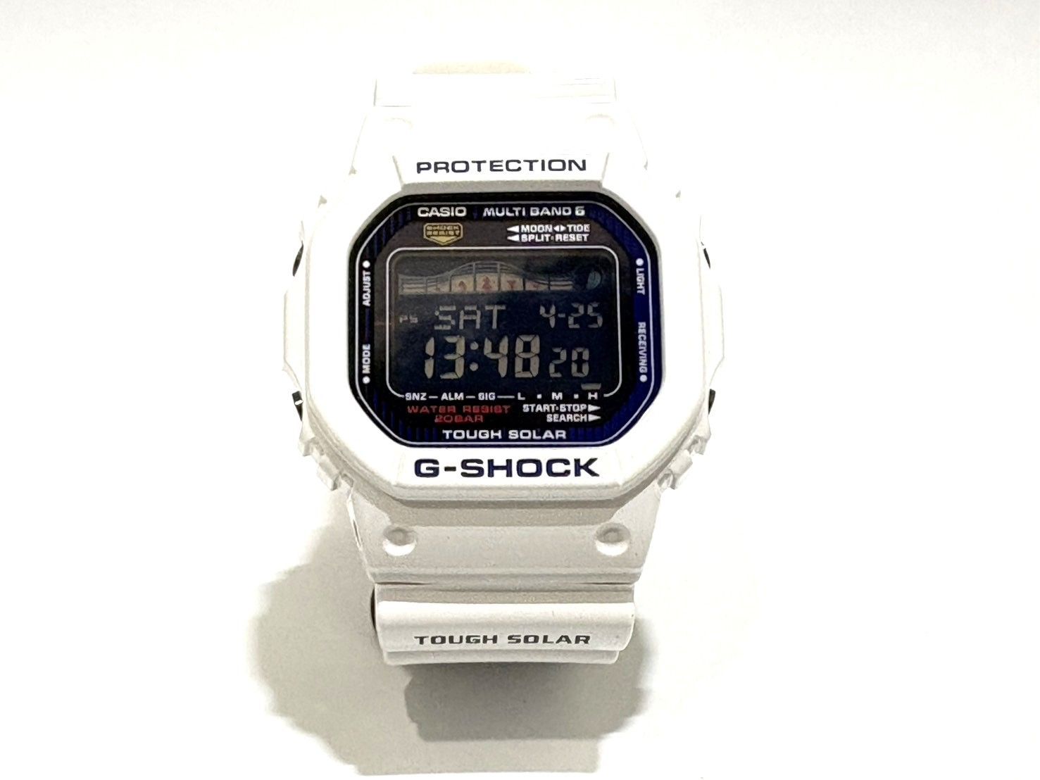 CASIO G-SHOCK G-LIDE GWX-5600C-7JF 電波ソーラー ホワイト タイド