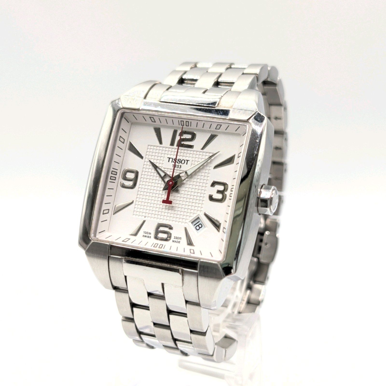 TISSOT 1853 T005.510A Watch Quartz Men's White dial Square Date