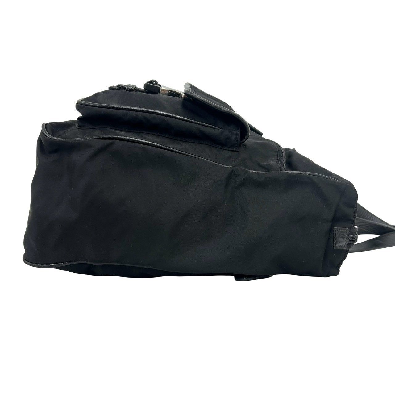 極 美品 PRADA プラダ 三角 ロゴ 金具 ナイロン レザー 本革 2way 極 美品 PRADA プラダ 三角 ロゴ 金具 ナイロン レザー 本革 2way