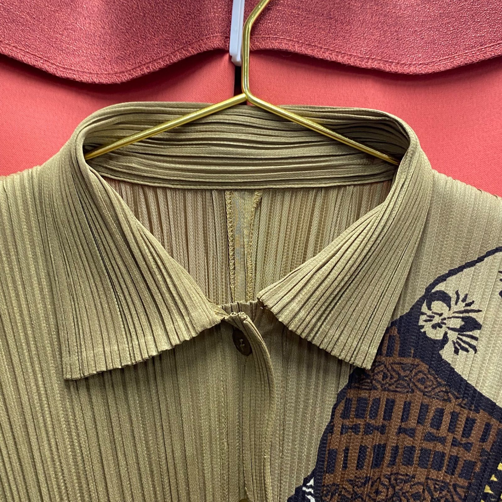 PLEATS PLEASE プリーツプリーズ イッセイミヤケ 半袖 シャツ ボタン 