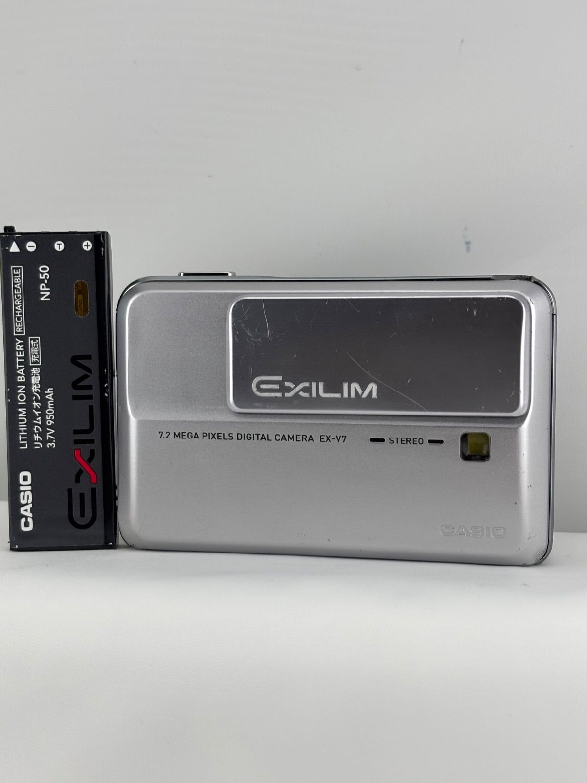 2624【動作品】 CASIO EXILIM EX-V7 シルバー カシオ エクシリム