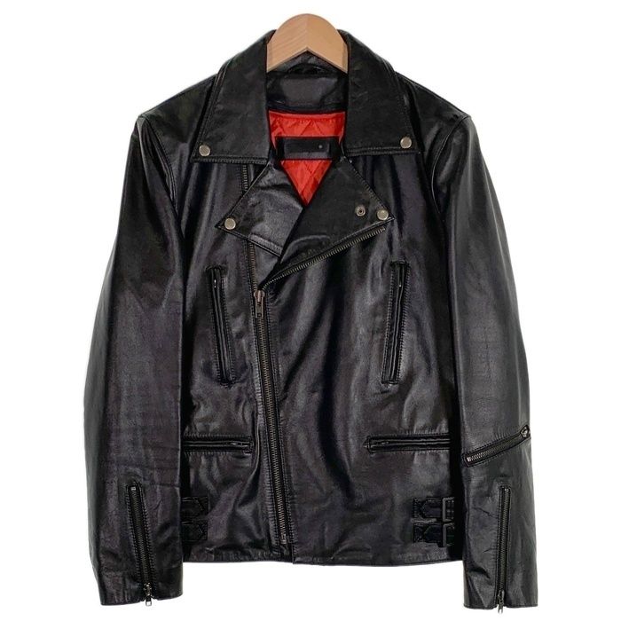 Liugoo Leathers リューグーレザーズ 牛革 本革 SWAP LINER スワップライナー UKクラシック ダブルライダース ジャケット  ブラック CW-R-3 Size LL