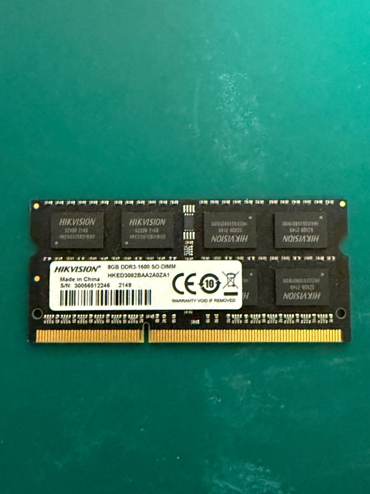 HIKVISION ノートPC用メモリ 8GB DDR3-1600 - メルカリ