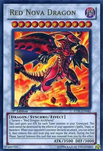 遊戯王　 スカーレッド・ノヴァ・ドラゴン　 レリーフ　英語　STBL-EN042 中古】遊戯王 STBL-EN042[UR]：Red Nova Dragon/スカーレッド・ノヴァ