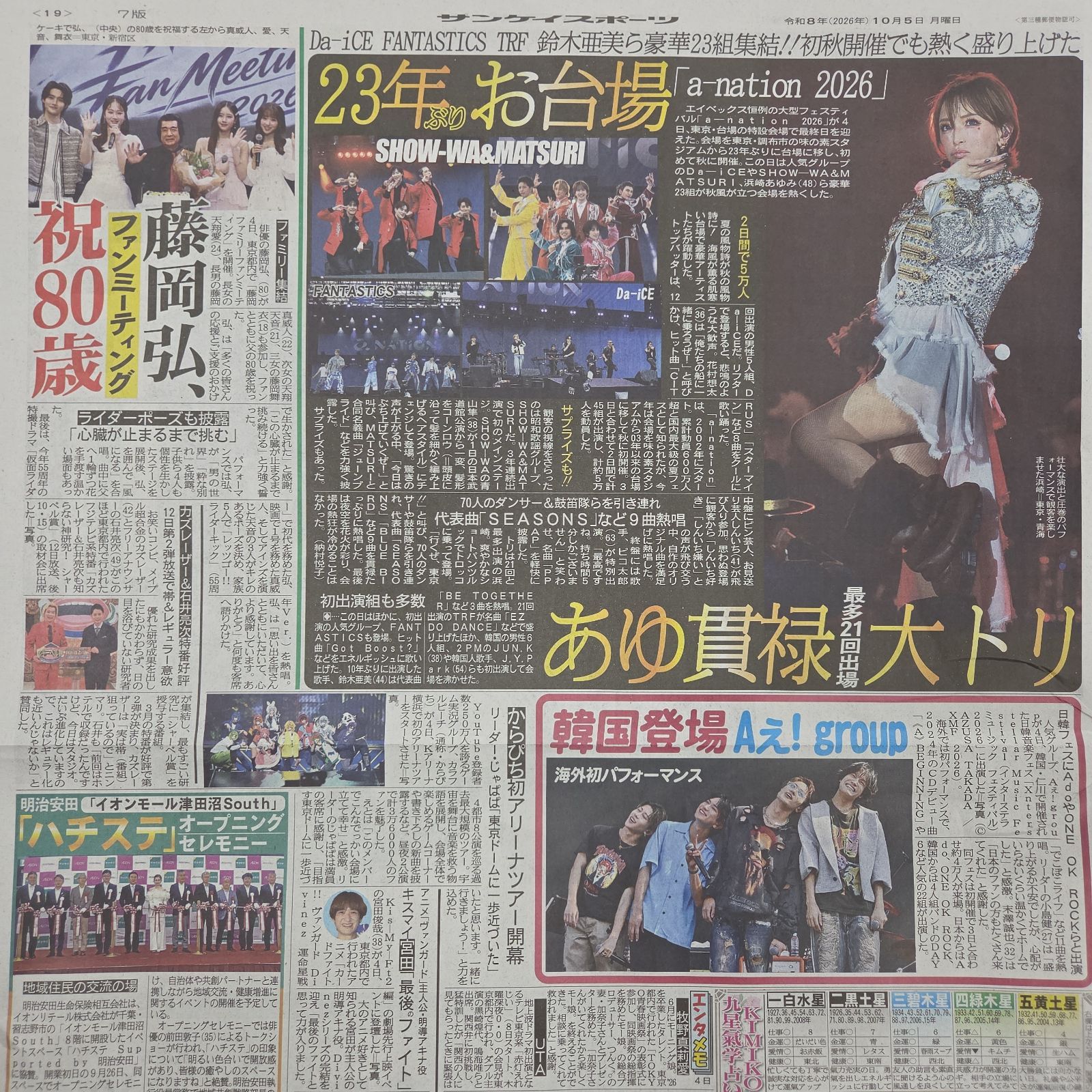 匿名配送！送料込み！ 10月5日 朝刊 スポーツ紙5社 - メルカリ
