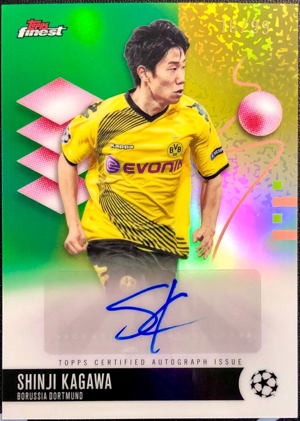 10/6まで出品】香川真司 Shinji Kagawa Topps Finest UCC 2025-26 /99