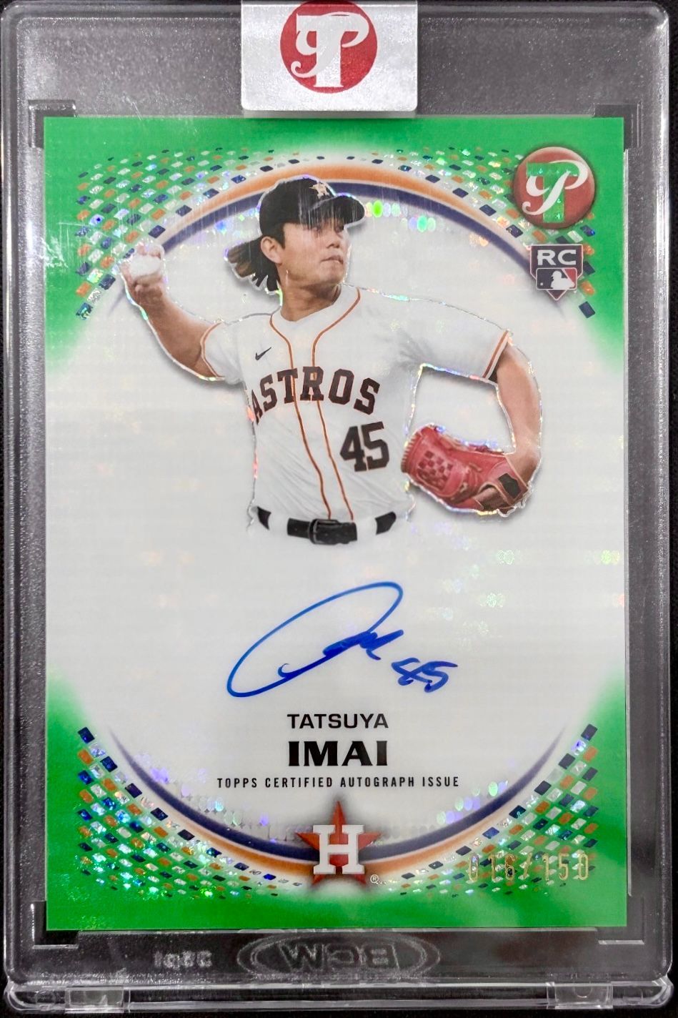 【10/6まで出品】【150枚限定】今井達也 Tatsuya Imai Topps Pristine 2026 /150 Green RC On Card Auto 直筆 サイン MLB Houston Astros #PA-TI 6,840円