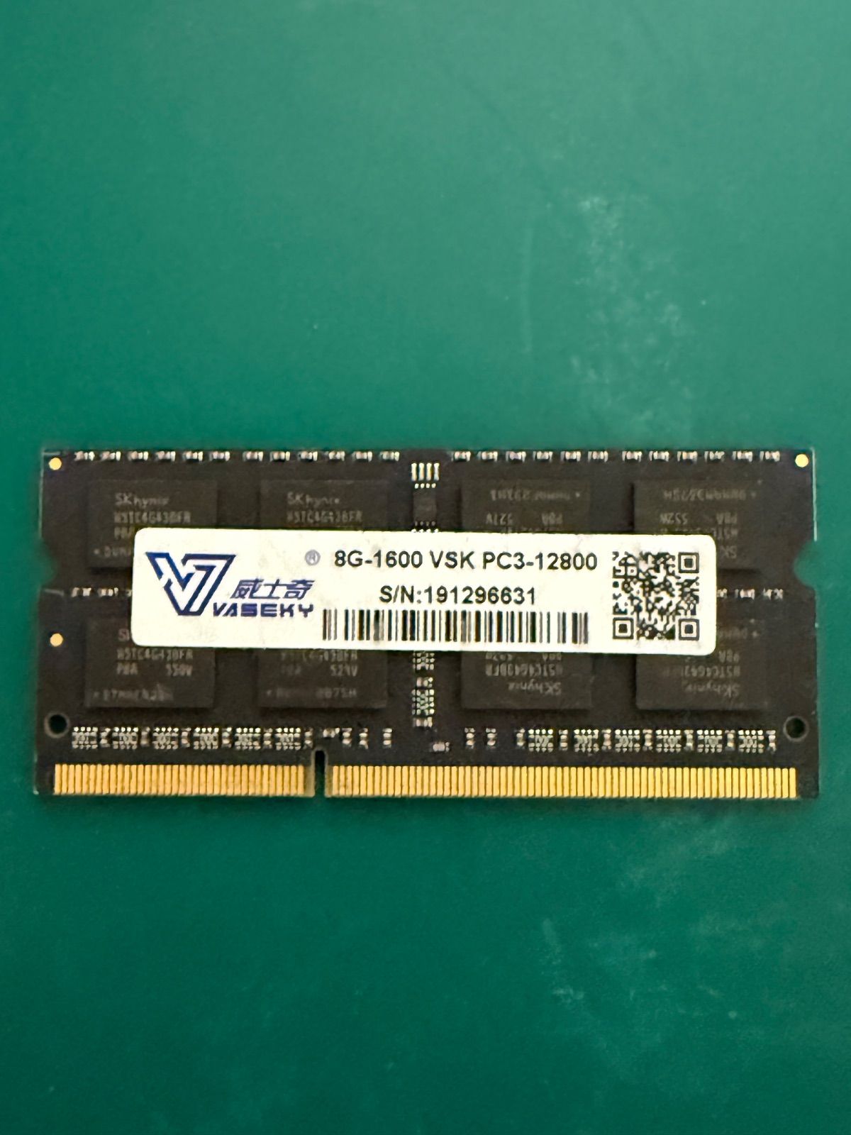 VASEKY ノートPC用メモリ 8GB PC3-12800 DDR3-1600 - メルカリ