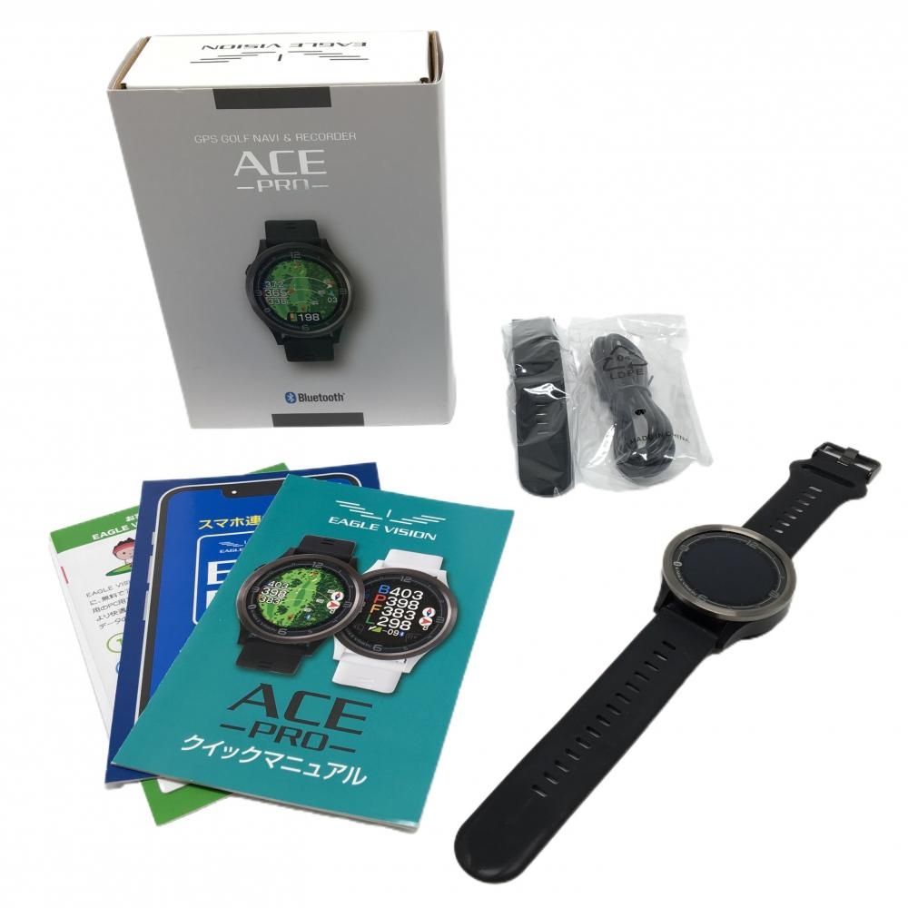 【超美品】イーグルビジョン GPSゴルフウォッチ 黒 ACE PRO EV-3337BK 通電確認済 ゴルフ EAGLE VISION 17,182円