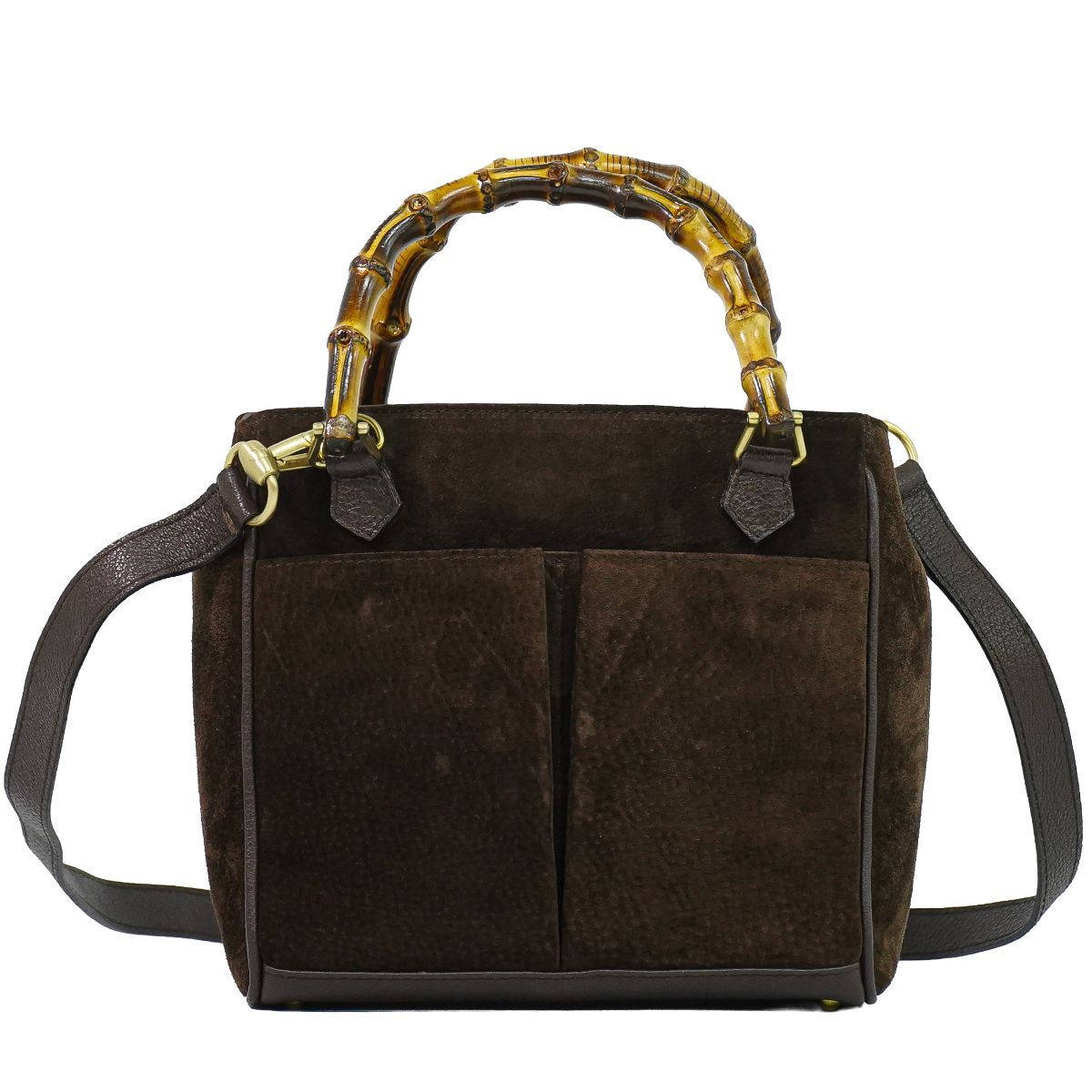 本物 グッチ GUCCI バンブー 2WAY ショルダーバッグ ハンドバッグ