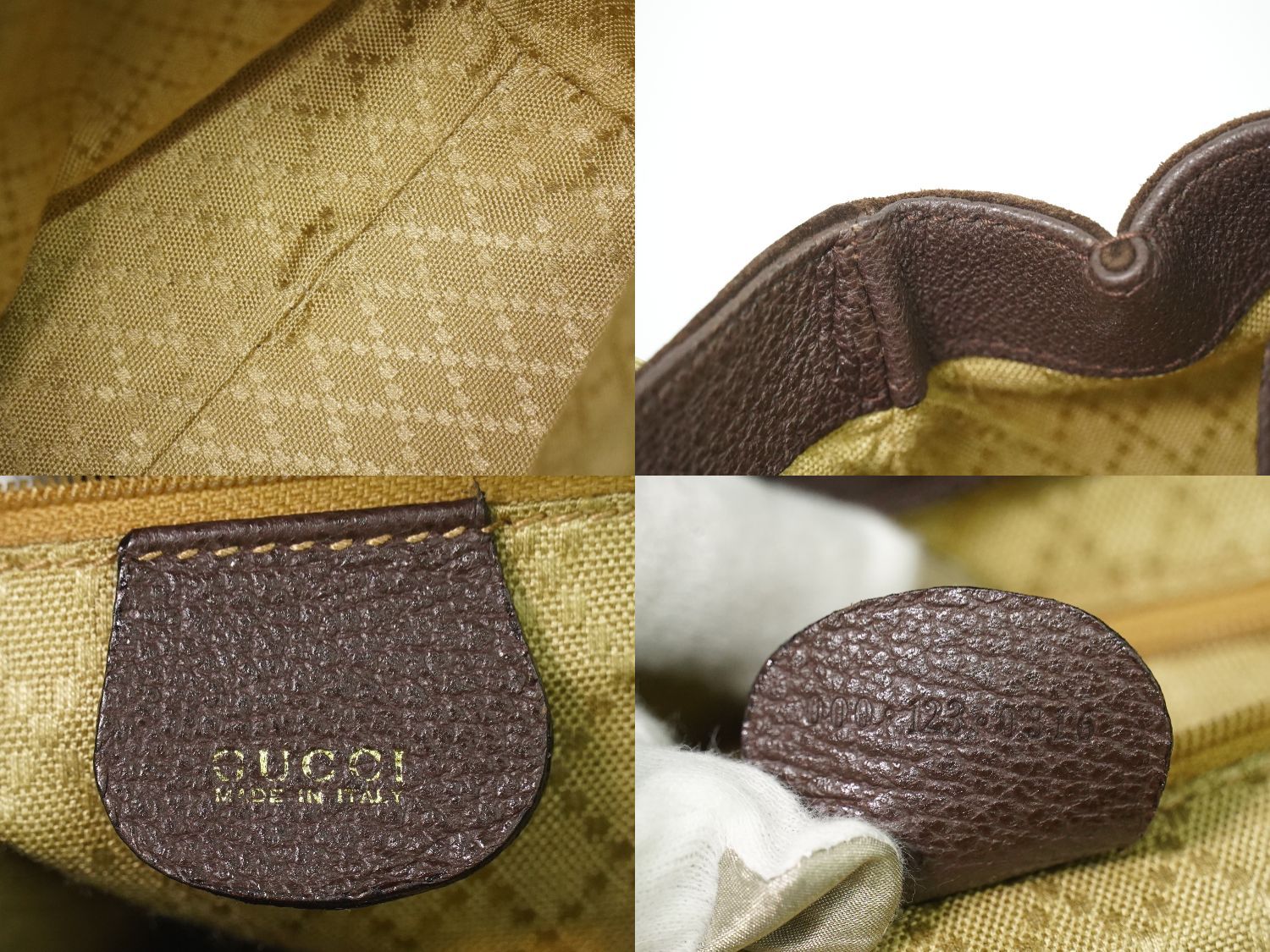 本物 グッチ GUCCI バンブー 2WAY ショルダーバッグ ハンドバッグ