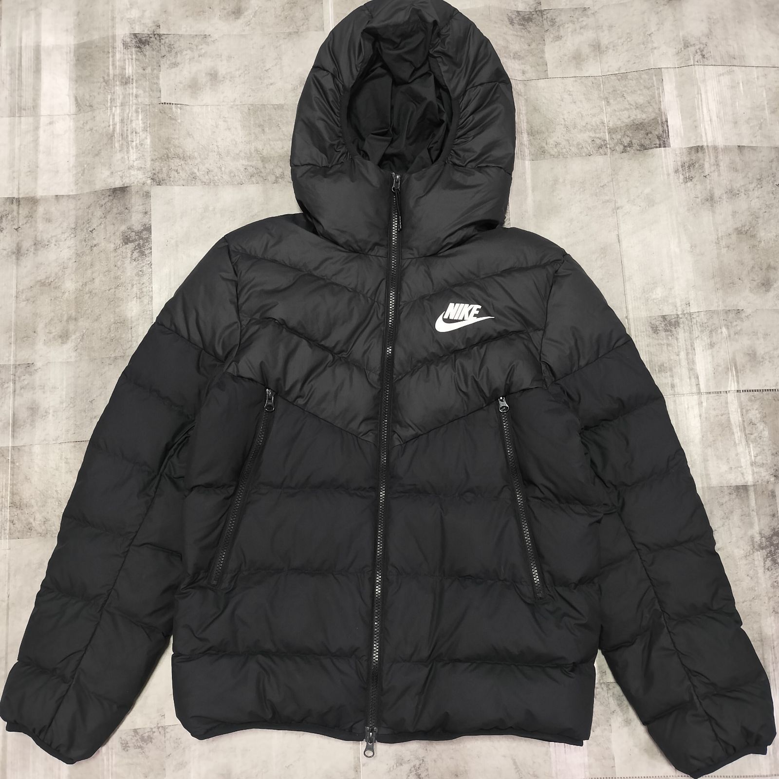 洗える】NIKE ナイキ ダウンジャケット M ウィンドランナー 黒 DV0754 