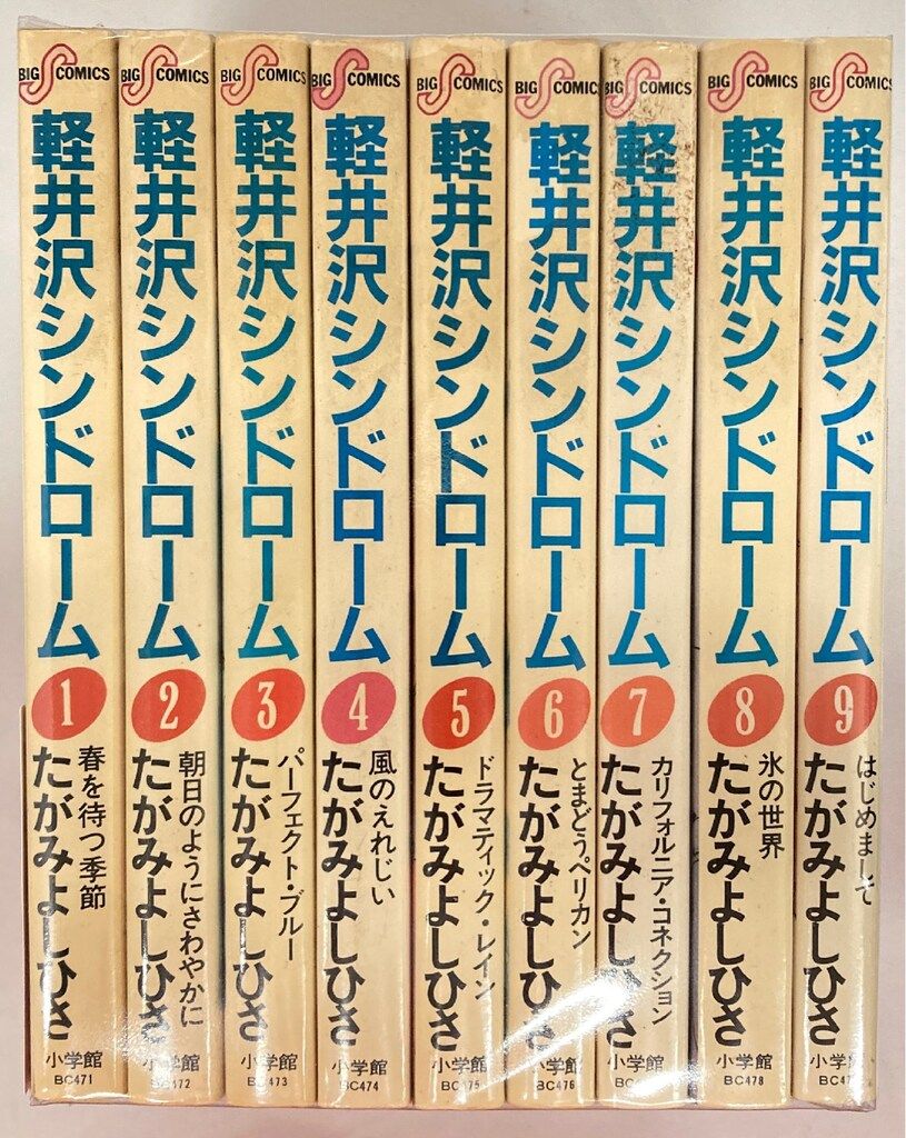小学館 ビッグコミックス たがみよしひさ 軽井沢シンドローム 全9巻