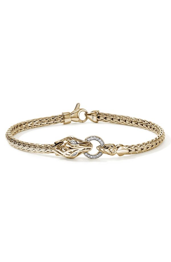 ジョン・ハーディー レディース アクセサリー ブレスレット・バングル・アンクレット John Hardy Naga Bracelet 14K Goldiamonds Gold ゴールド