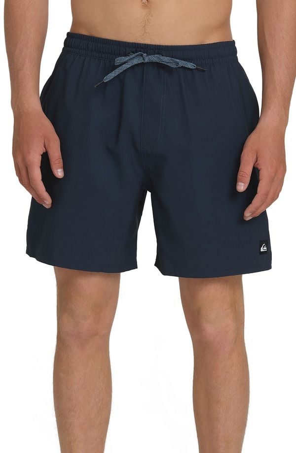 クイックシルバー メンズ 水着 ハーフパンツ・ショーツ Quiksilver Everyday 17 Solid Stretch Swim Trunks Total Eclipse