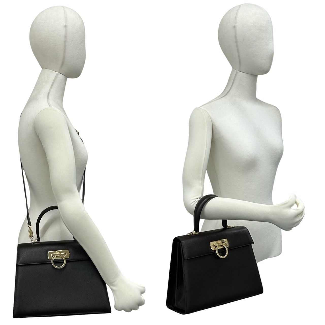 極 美品 Salvatore Ferragamo サルヴァトーレフェラガモ ガンチーニ
