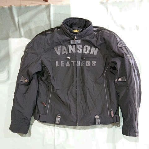 VANSON バンソン 防寒 防水 ライダースジャケット ブルゾン ブラック
