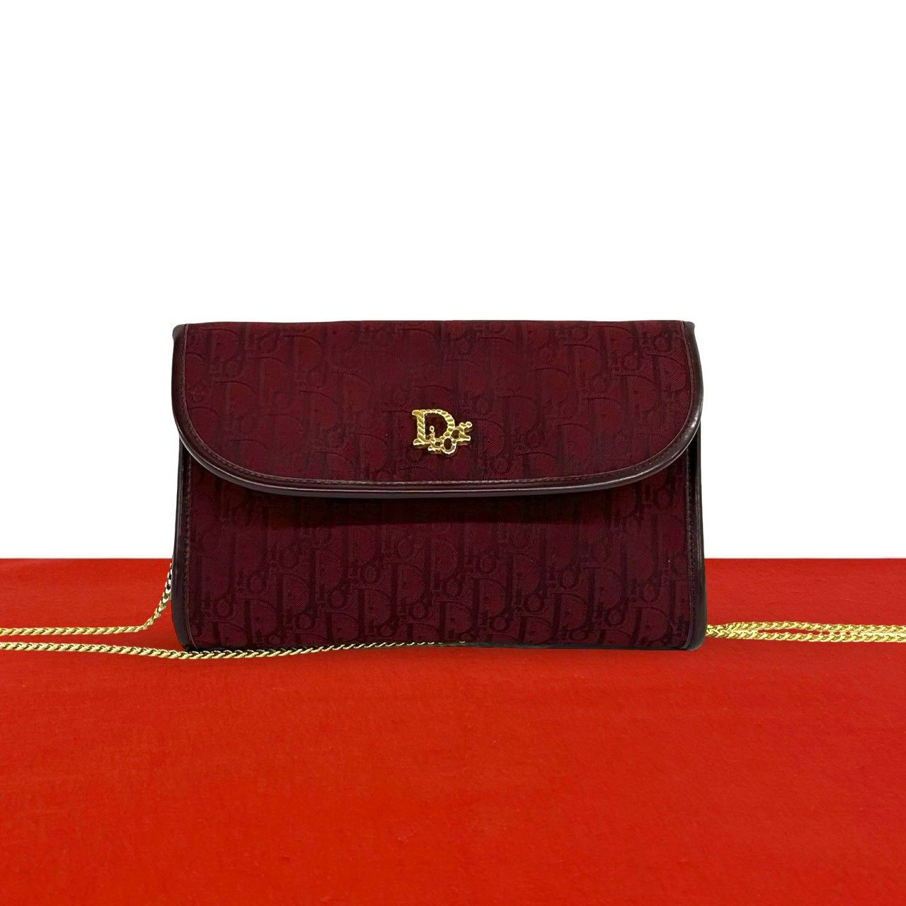極 美品 Christian Dior ディオール ヴィンテージ ロゴ 金具