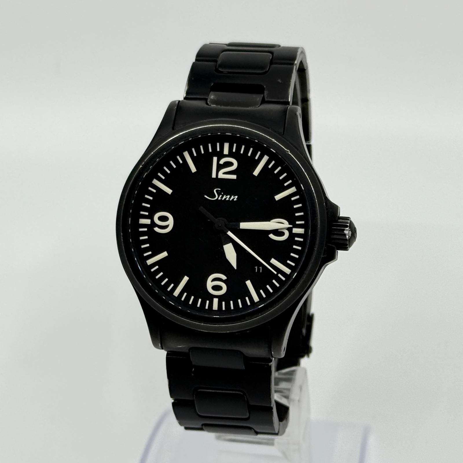 Sinn ジン 656.S SS ブラック AT メンズ パイロットウォッチ 腕時計